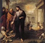 Bartolome Esteban Murillo Jesus, those who treat paralysis Spain oil painting artist